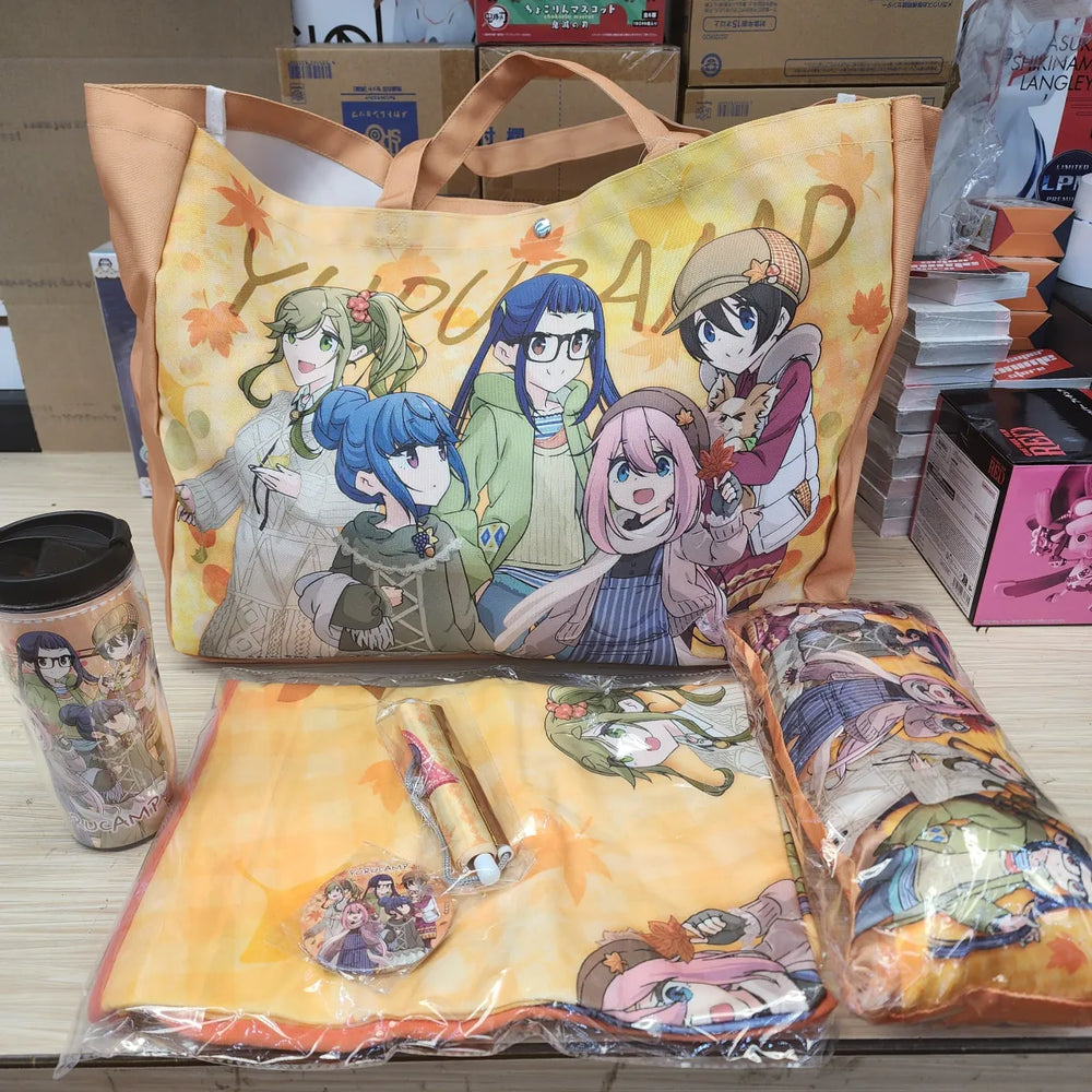 Laid Back Camp Goodie Bag Includes 1 Tumbler 1 Small Pillow 1 Button 1 Small Wallscroll 1 Blanket - Best Sellers