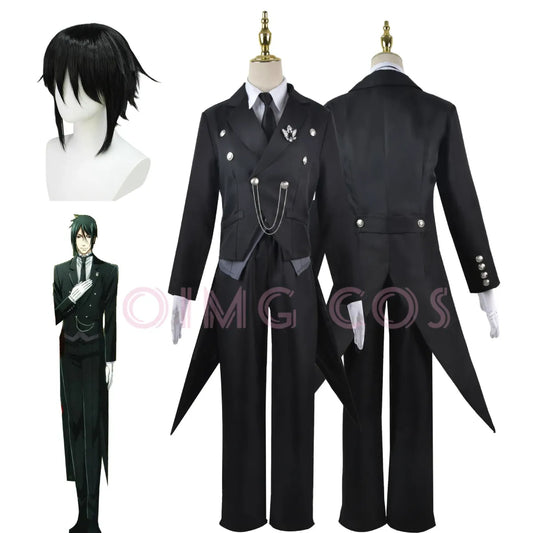 Sebastian Michaelis Black Butler Cosplay Costume Set - Anime Core - Cosplay Outfit - 1