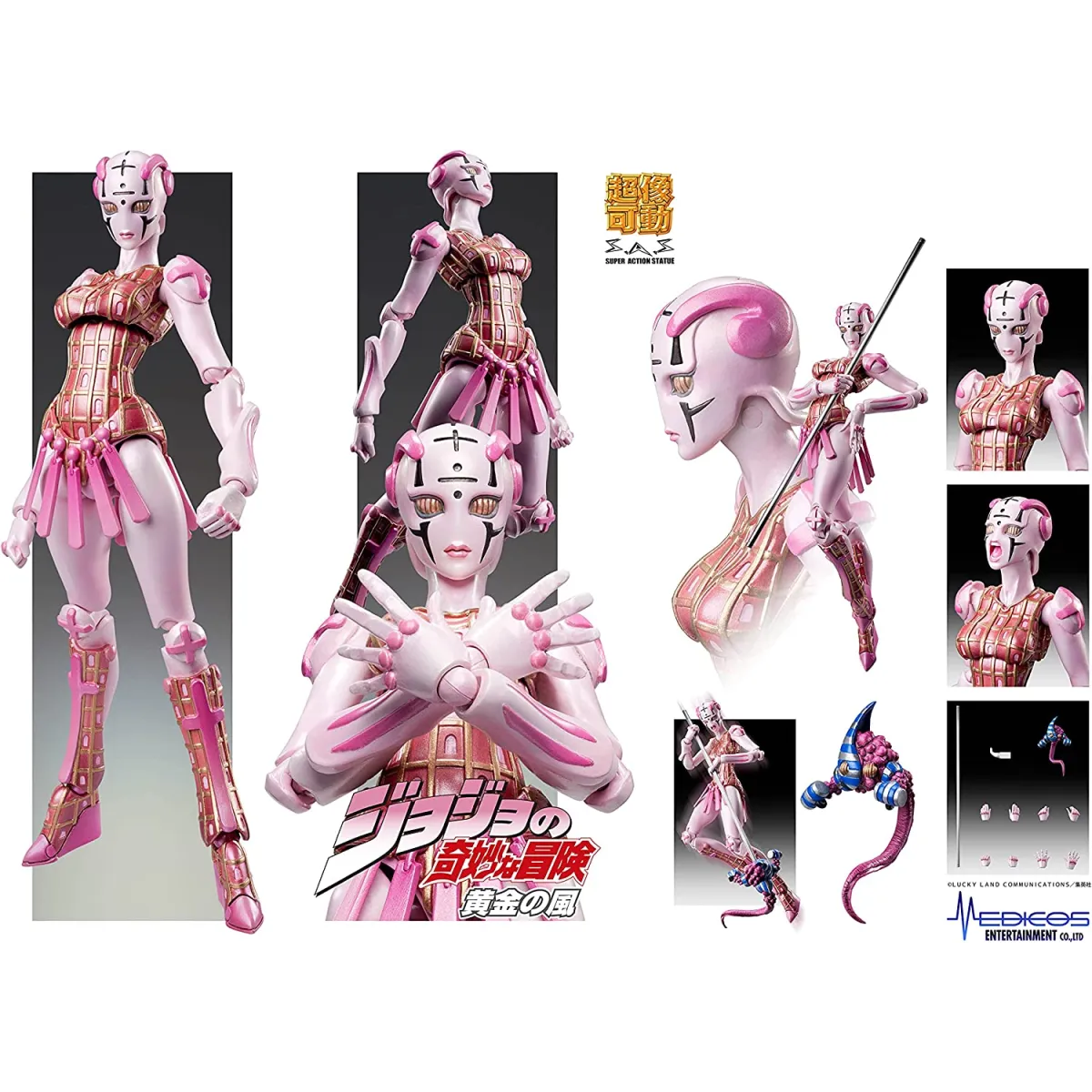 MediCos JoJo’s Bizarre Adventure Part 5: Chozo Kado Spice Girl Super Action Statue Figure - Best Sellers - Figures - 1