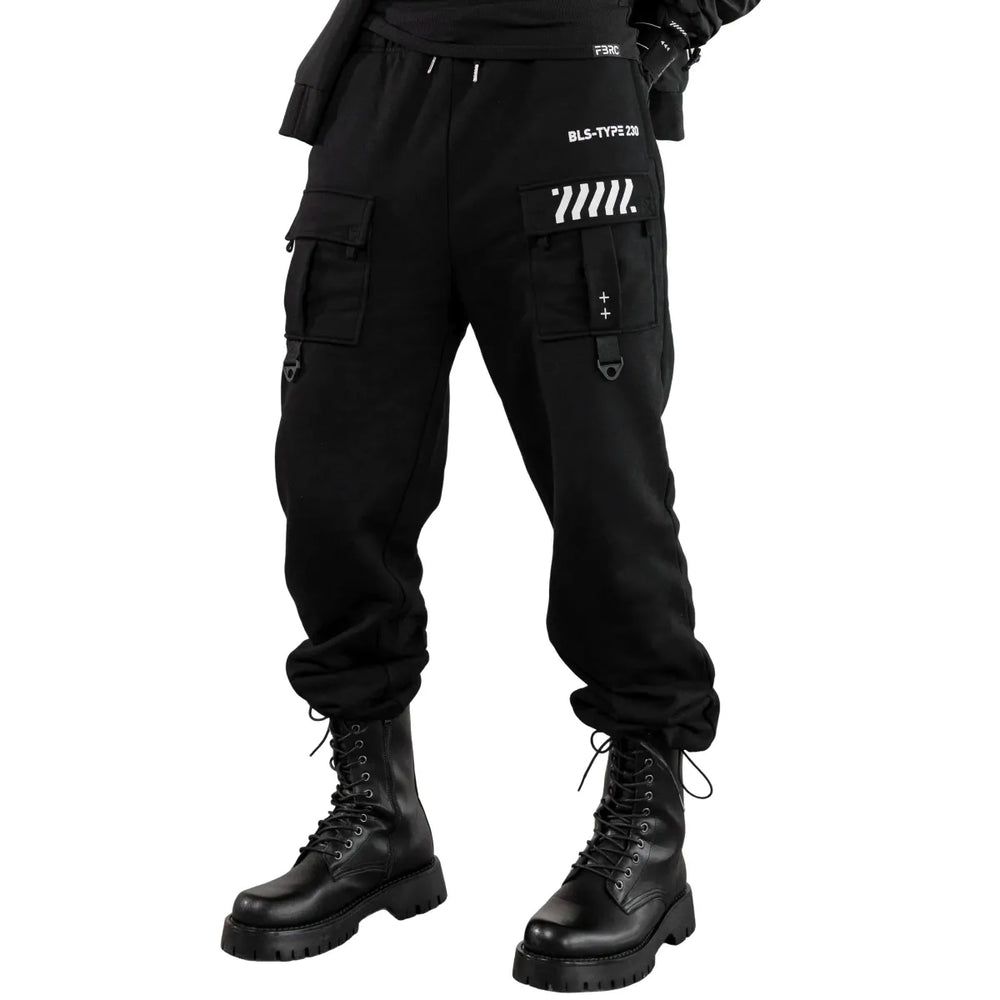 BLS-Type 230 Black French Terry Cargo Pants - Best Sellers - Cargo Pants - 1
