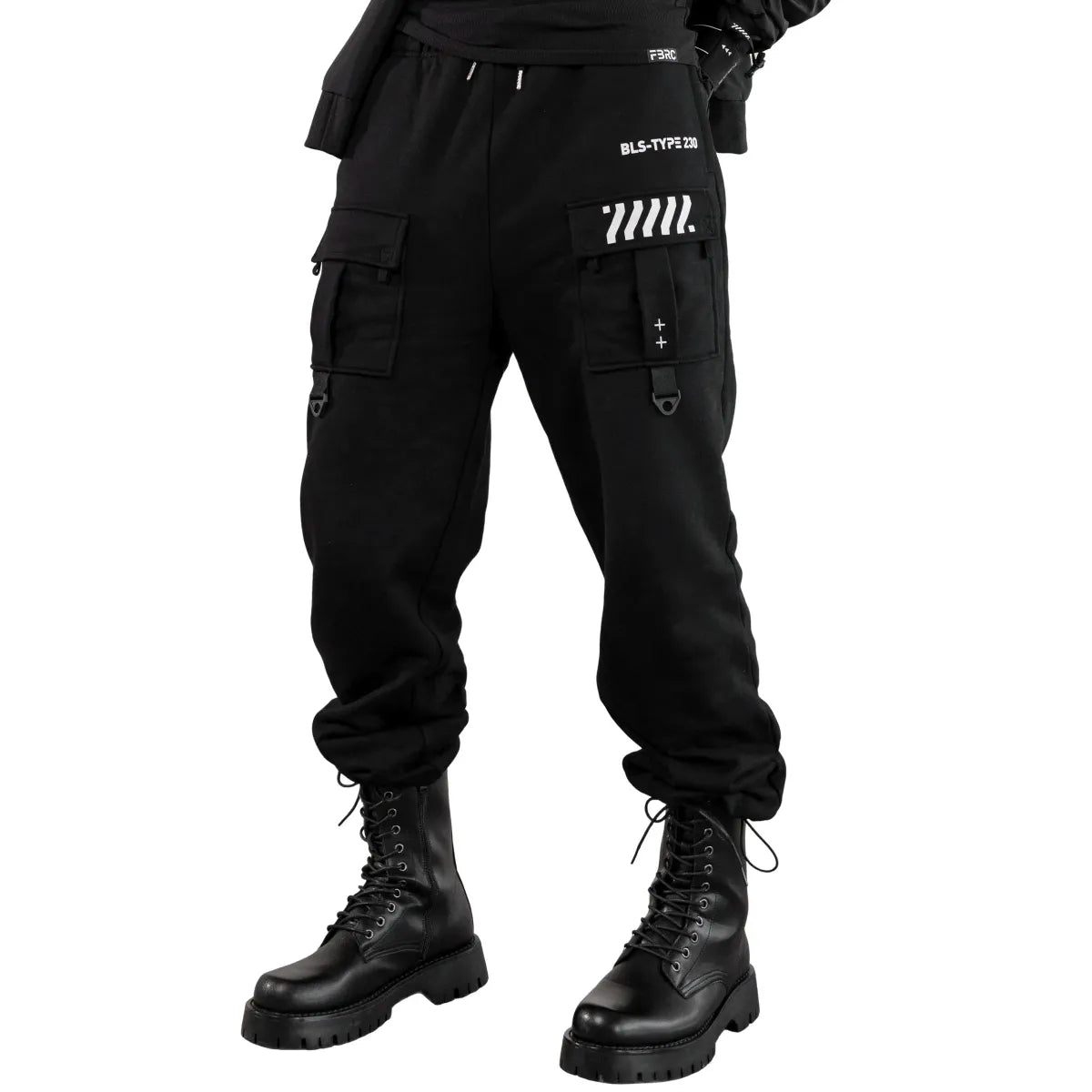 BLS-Type 230 Black French Terry Cargo Pants - Best Sellers - Cargo Pants - 1