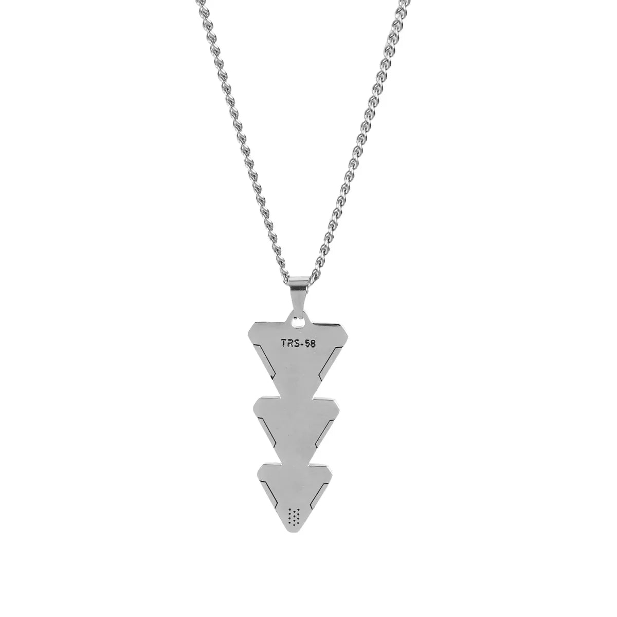 TRS-58 Triple Triangle Stainless Steel Necklace - Best Sellers - Necklace - 1