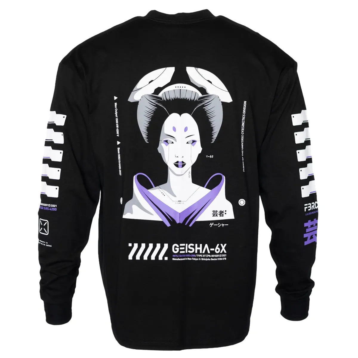 Geisha-6X Graphic Long Sleeve Tee - Best Sellers - T-Shirt - 1