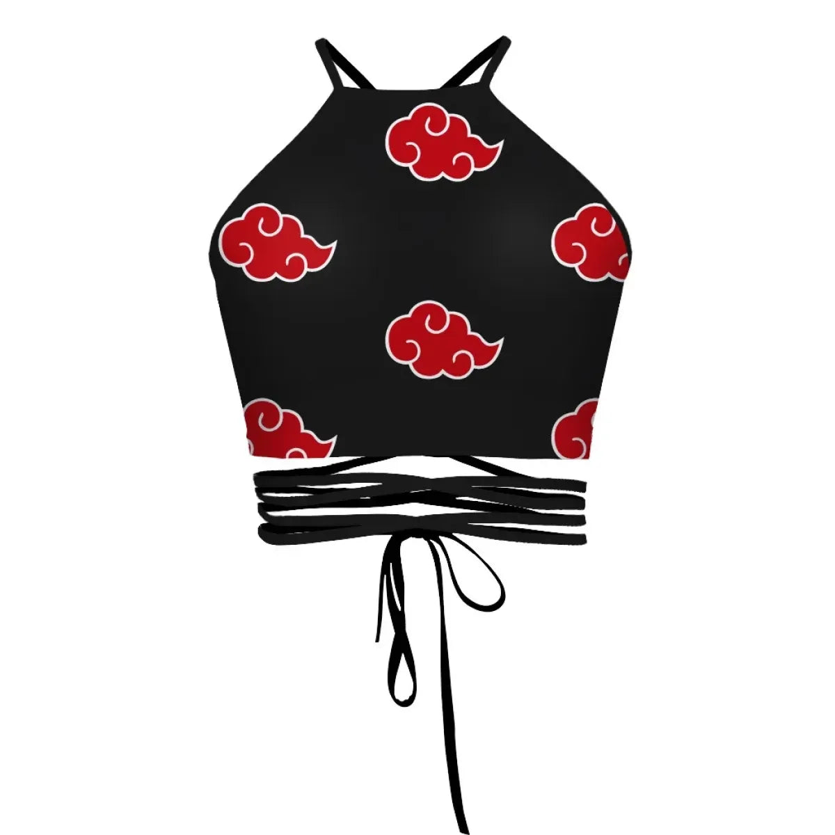 Sasuke Akatsuki Inspired Black Cosplay Crop Top - Best Sellers - Cosplay Outfit - 1