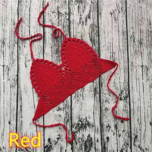 Handmade Crochet Lace Knit Paisley Bikini Top - Best Sellers - Swimsuit / Bikini / One-Piece Swimwear - 8