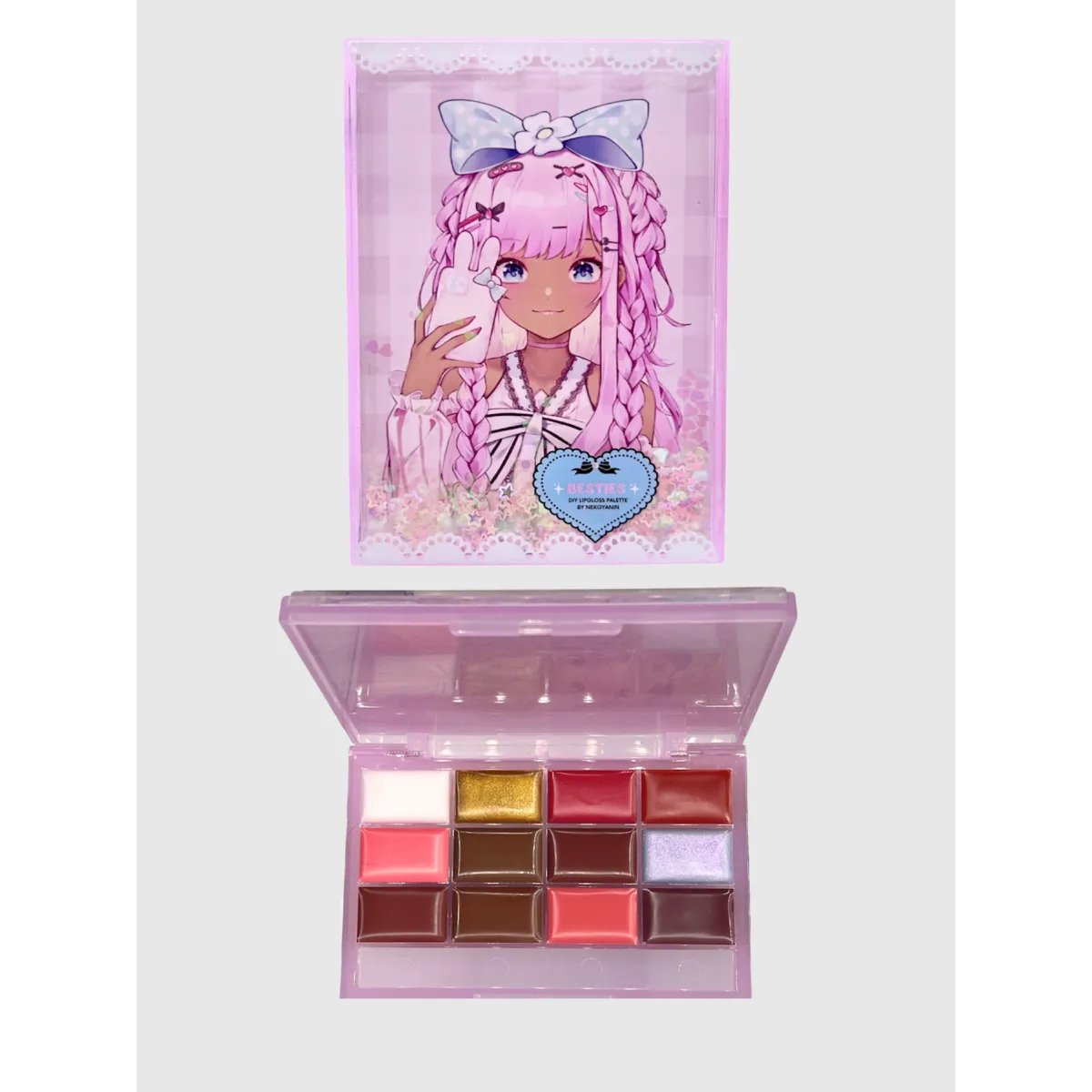Bestie Lipgloss Palette with Silicone Brush - Best Sellers - Cosmetics - 3
