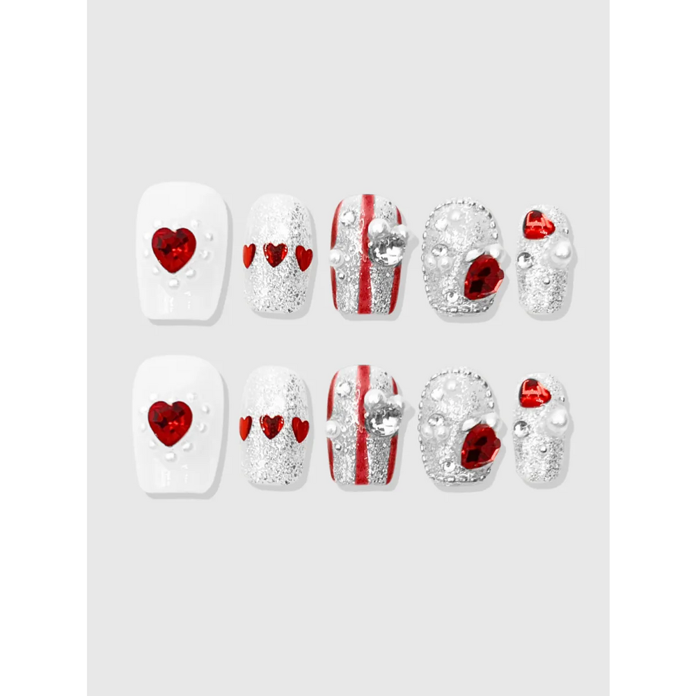 Love Arrow Heart Gem Press-On Nails - Best Sellers - Cosmetics - 1