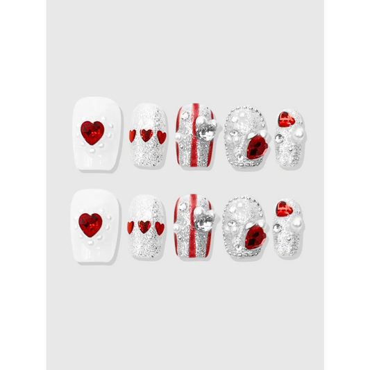 Love Arrow Heart Gem Press-On Nails - Best Sellers - Cosmetics - 1