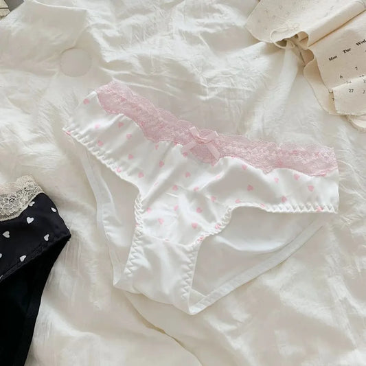 Lace Edge Low-Waist Sweet Love Briefs - Best Sellers - Panties - 6