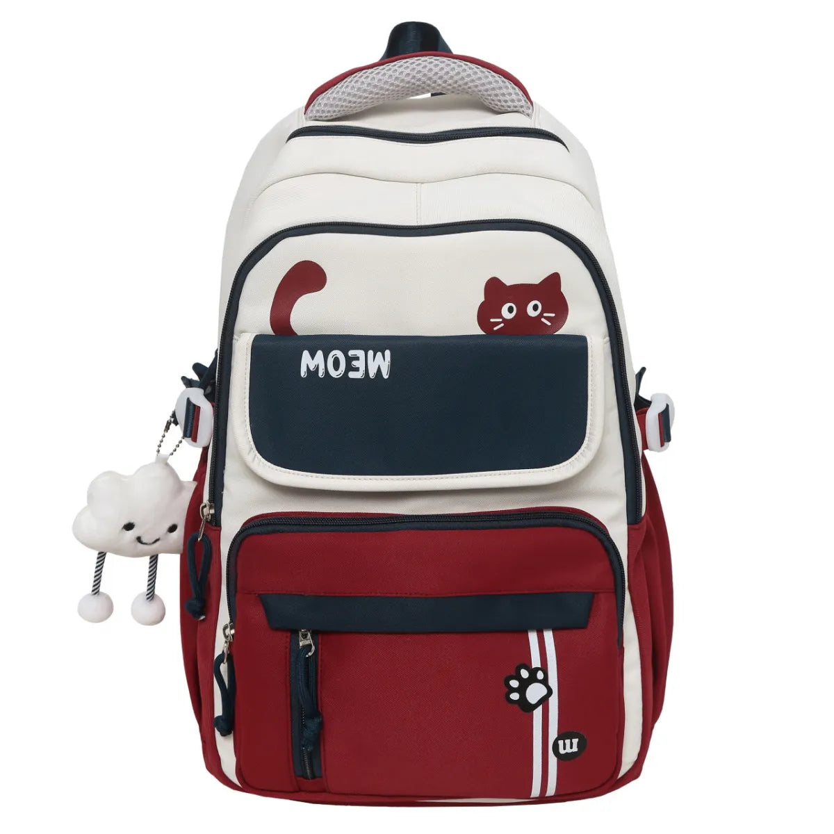 Cat Graphic Backpack with Front Pockets - Accessories - Backpack - 7