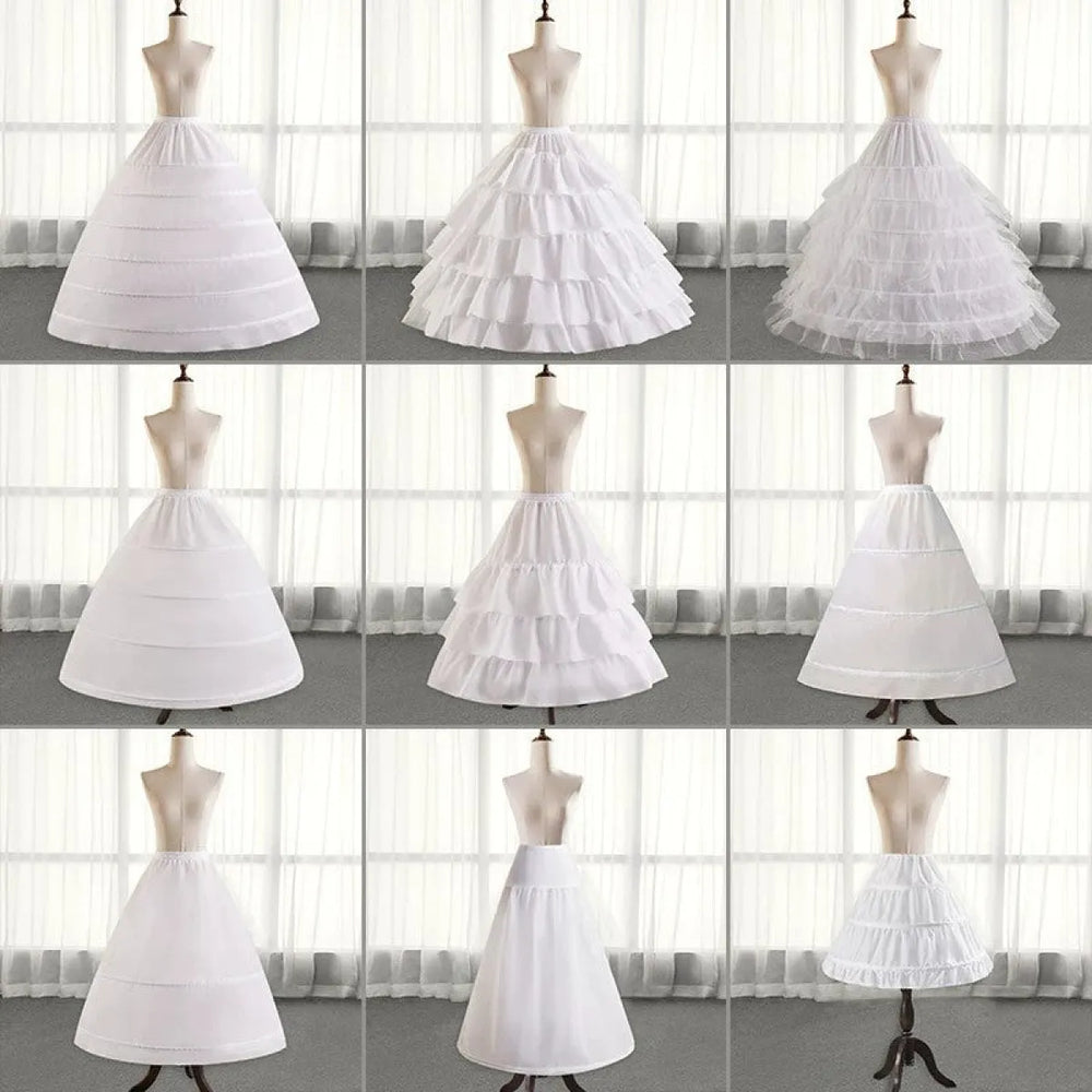 White Bridal Petticoat with Adjustable Waist - Best Sellers - Petticoat - 1
