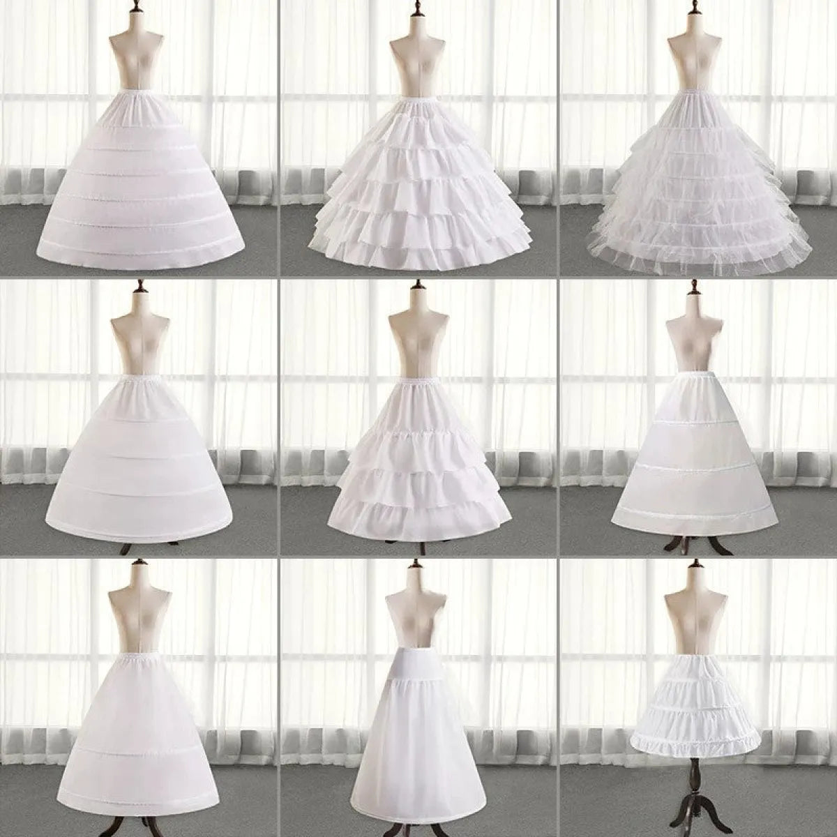 White Bridal Petticoat with Adjustable Waist - Best Sellers - Petticoat - 1