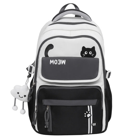 Cat Graphic Backpack with Front Pockets - Accessories - Backpack - 6