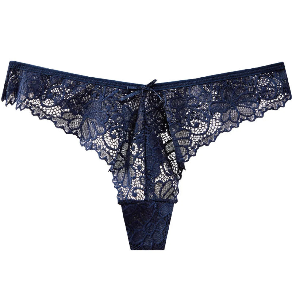 Low Waist Lace Thong with Cotton Lining - Best Sellers - Panties - 11