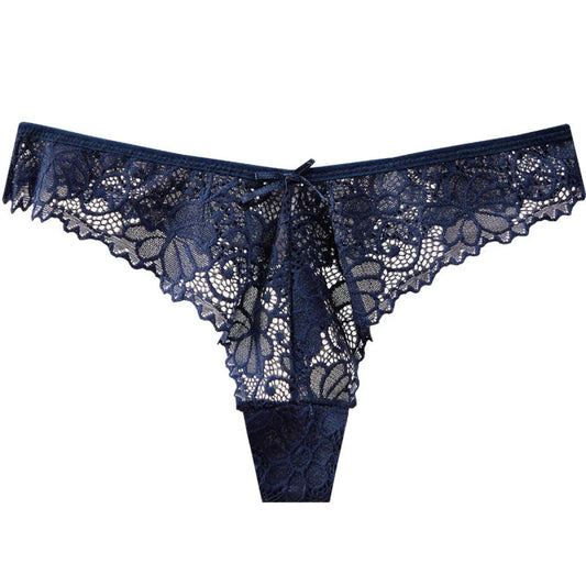 Low Waist Lace Thong with Cotton Lining - Best Sellers - Panties - 11