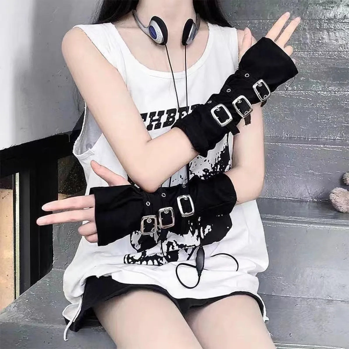 Buckle Arm Sleeve Gloves - Best Sellers - Accessories - 1