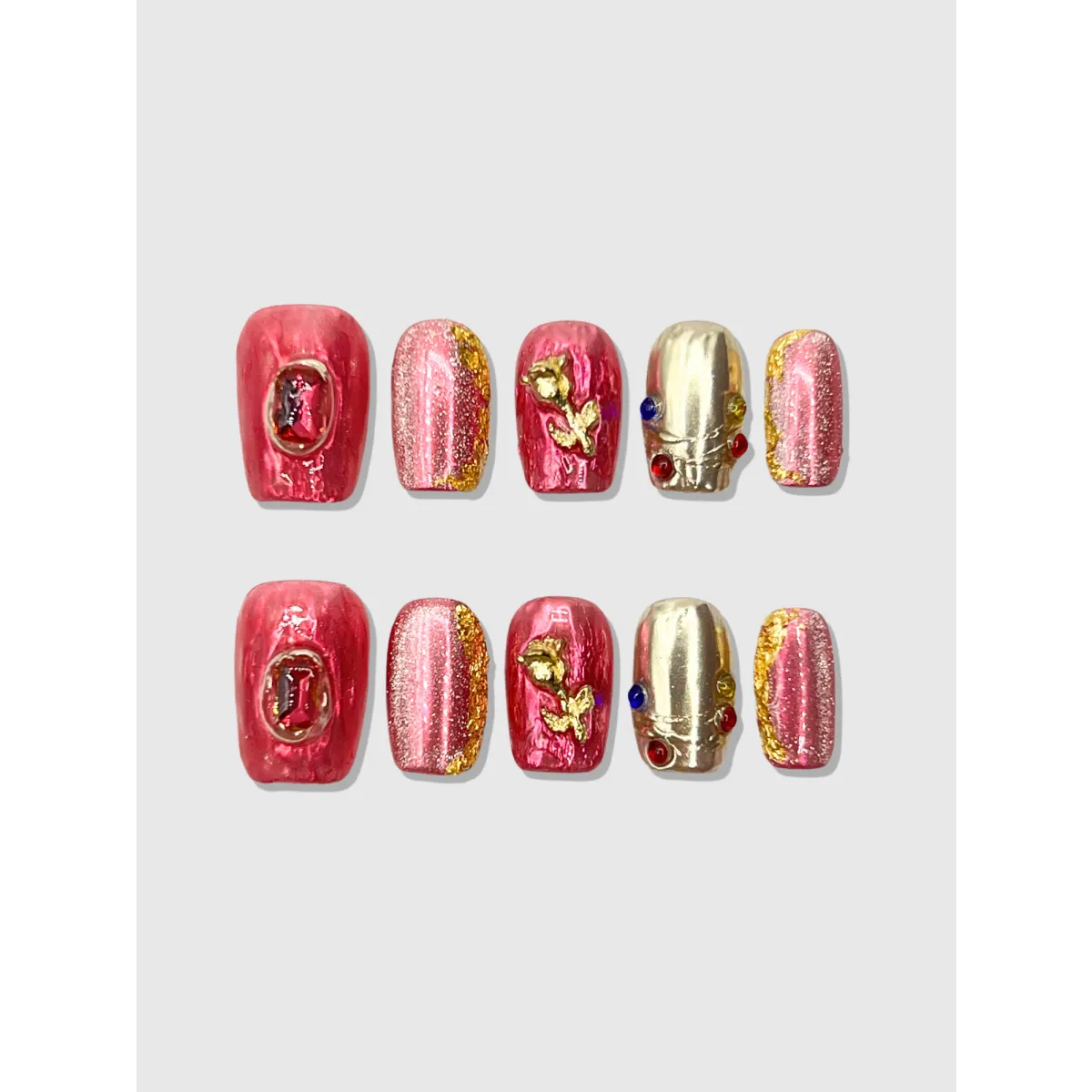 Pretty Guardian Jewel Press-On Nails Set - Best Sellers - Cosmetics - 1