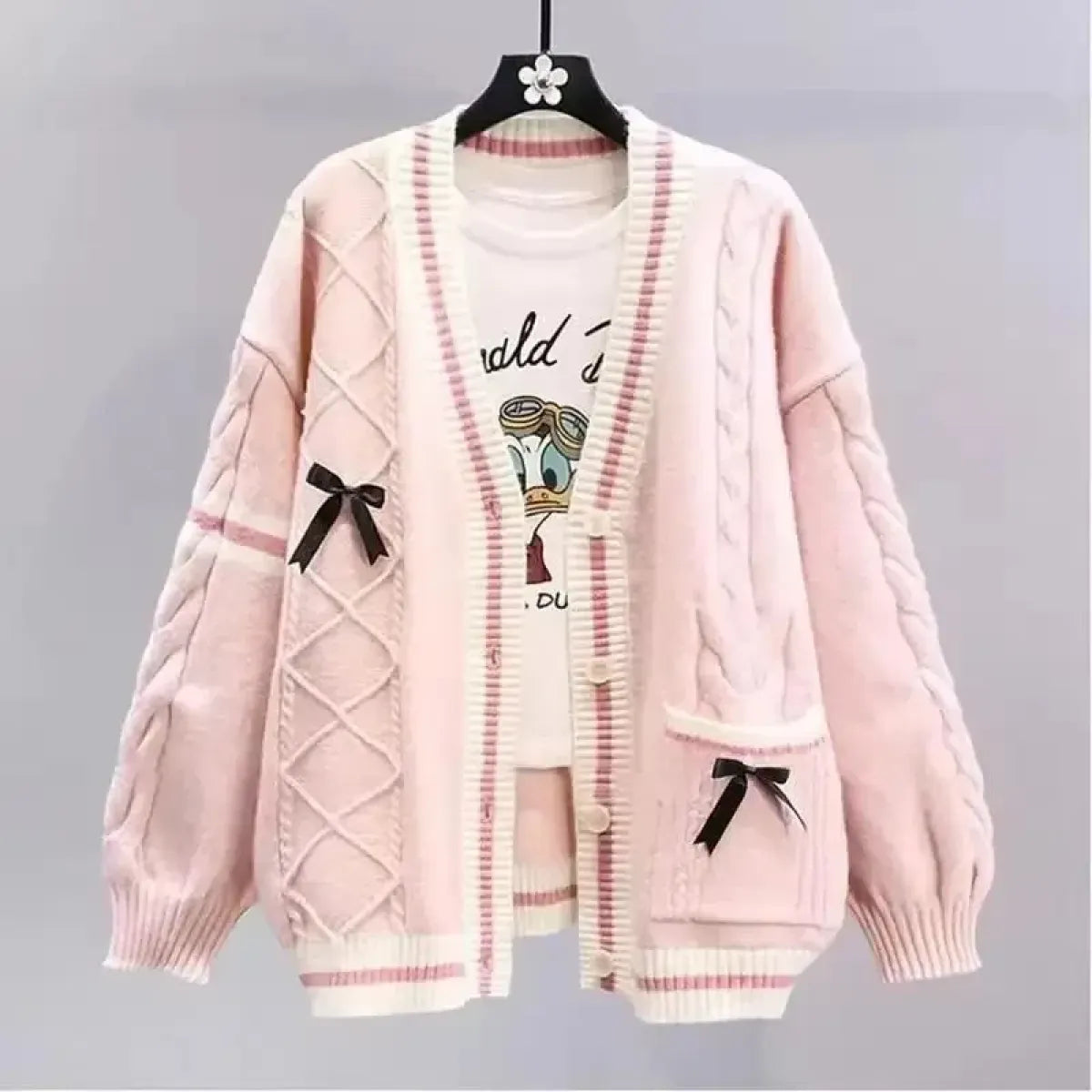 Japanese Bow Knit Cardigan - Best Sellers - Cardigan - 1