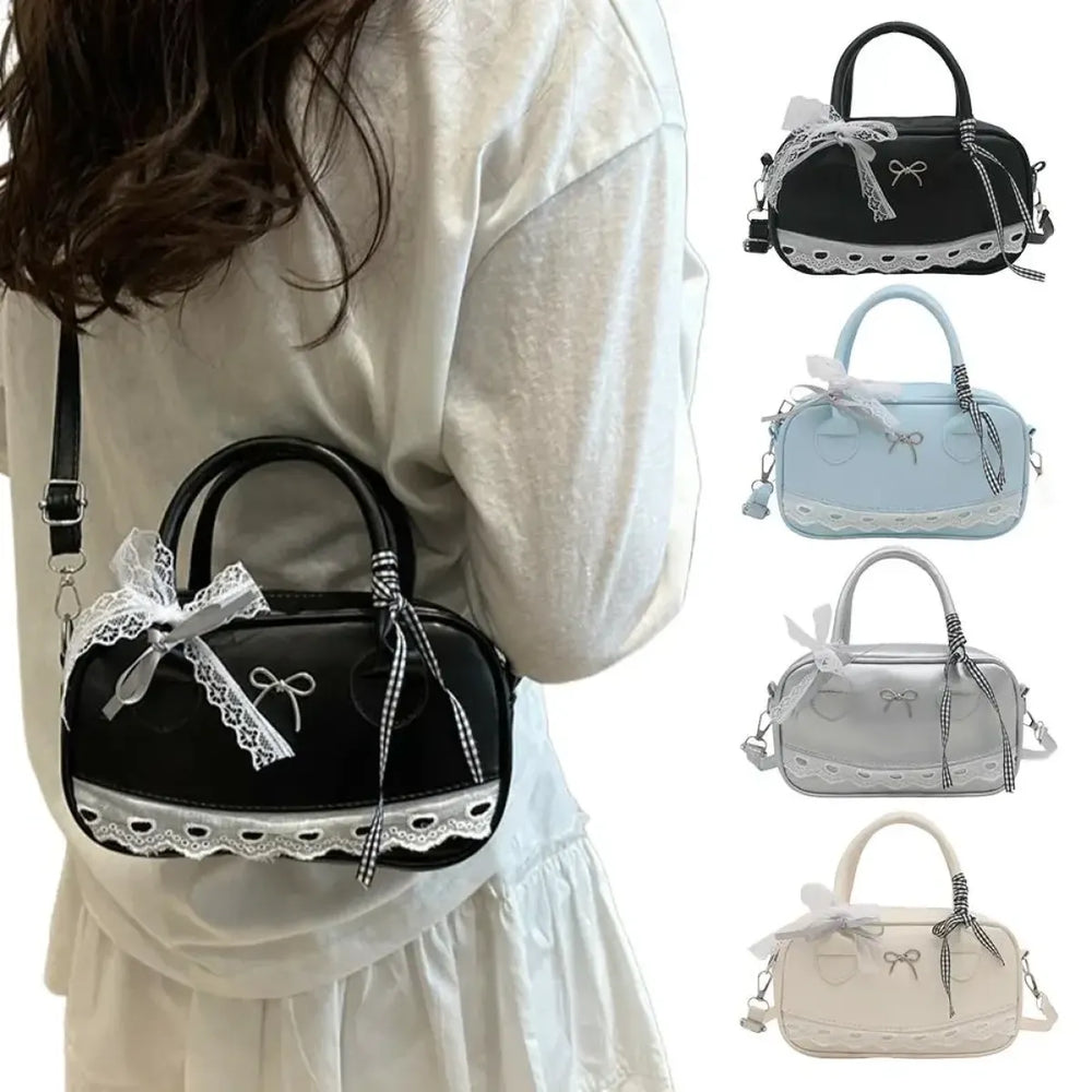 Elegant Lace Bow Square Shoulder Bag - Best Sellers - Shoulder Bag - 1