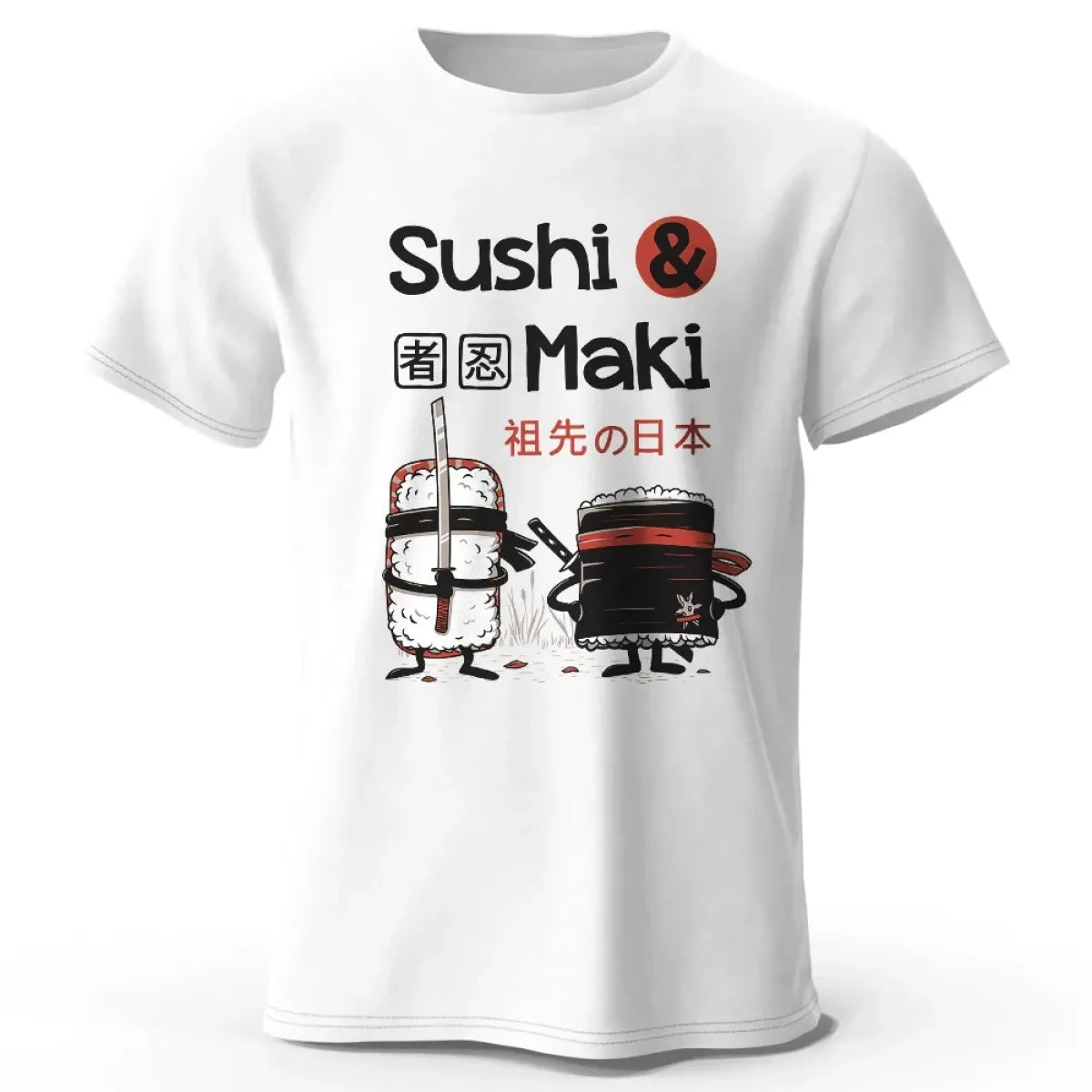 Kawaii Sushi Harajuku Cotton T-Shirt - Best Sellers - T-Shirt - 1