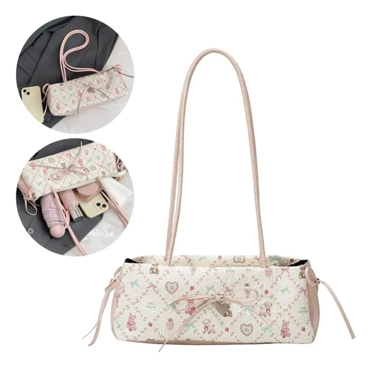 Cartoon Print Bow Shoulder Bag - Best Sellers - Shoulder Bag - 1