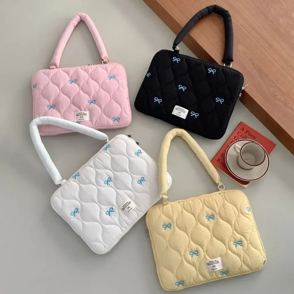Quilted Bow Laptop Shoulder Bag (13–15.6 in) - Best Sellers - Shoulder Bag - 1