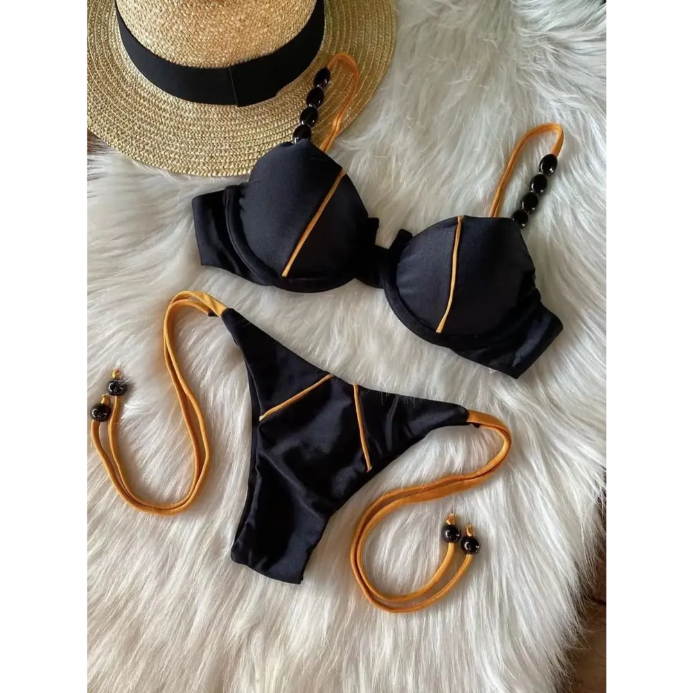 Push Up Underwire Low Waist Bikini Set - Best Sellers - Swimsuit / Bikini / One-Piece Swimwear - 1