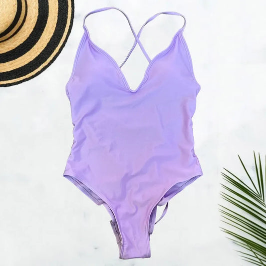 Solid One-Shoulder One Piece Swimsuit - Best Sellers - Swimsuit / Bikini / One-Piece Swimwear - 16