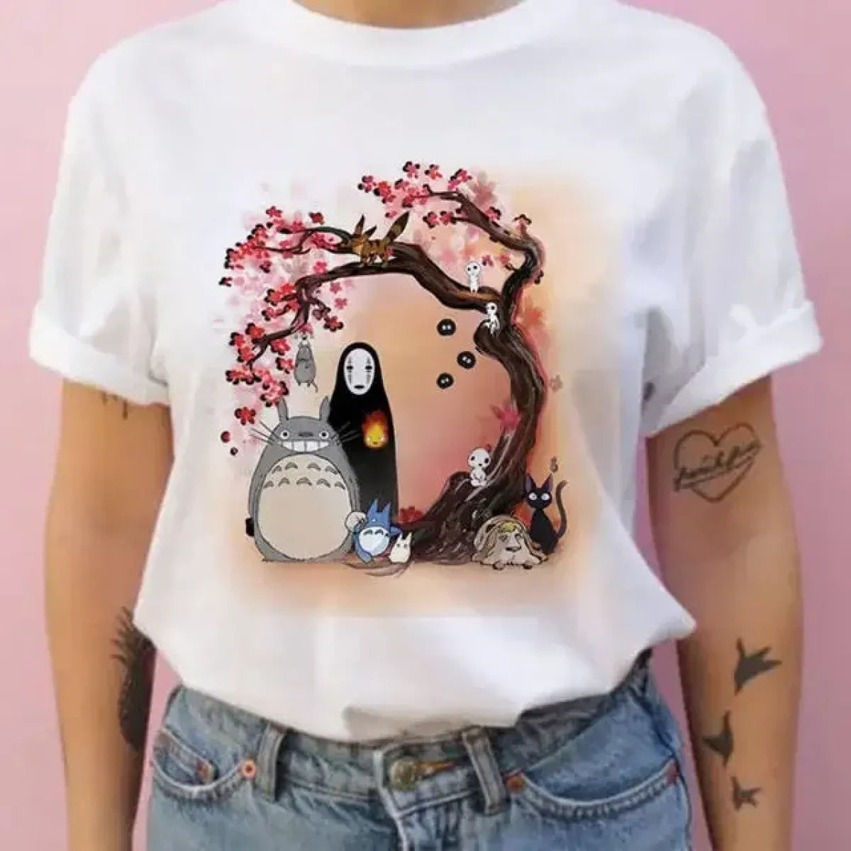 Totoro Harajuku Short Sleeve T-Shirt - Best Sellers - T-Shirt - 4