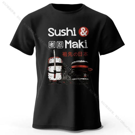 Kawaii Sushi Harajuku Cotton T-Shirt - Best Sellers - T-Shirt - 12