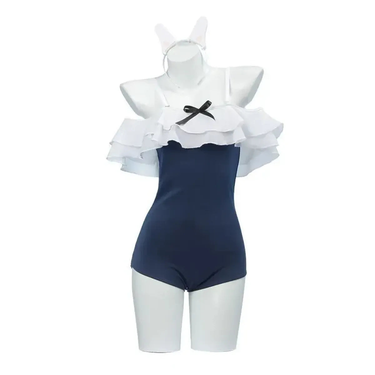 Kawaii Off Shoulder Bunny One-Piece Swimsuit - Best Sellers - Swimsuit / Bikini / One-Piece Swimwear - 4