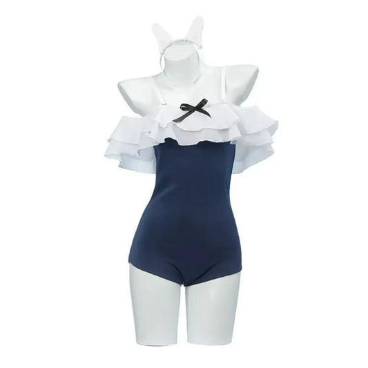 Kawaii Off Shoulder Bunny One-Piece Swimsuit - Best Sellers - Swimsuit / Bikini / One-Piece Swimwear - 4