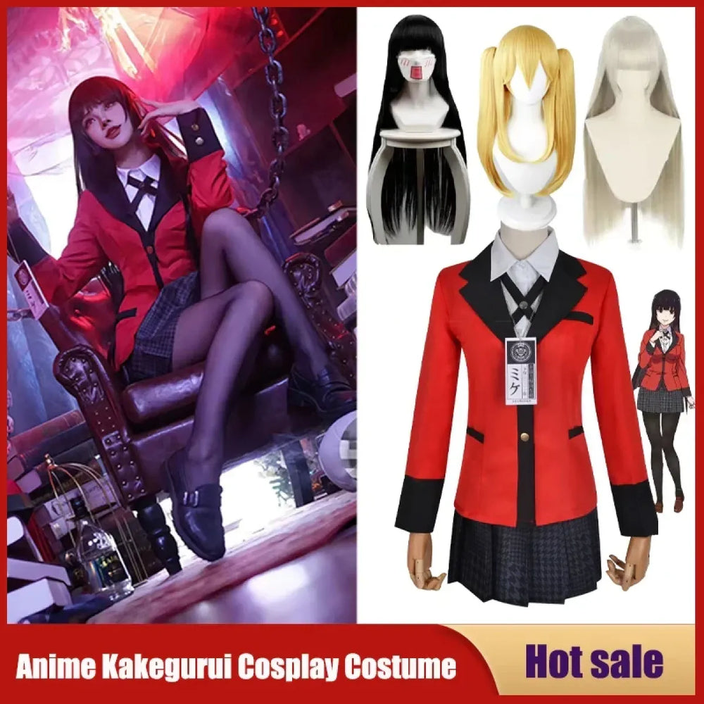Kakegurui Jabami Yumeko Cosplay School Uniform Set - Best Sellers - Cosplay Outfit - 1