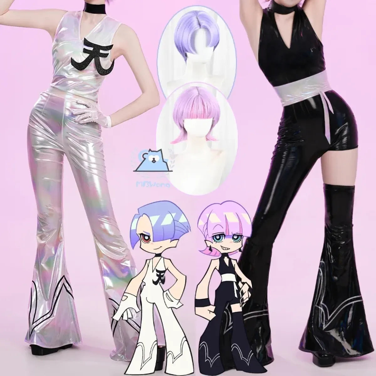 Panty & Stocking Anime Cosplay Jumpsuit Set - Anime - Cosplay Outfit - 1
