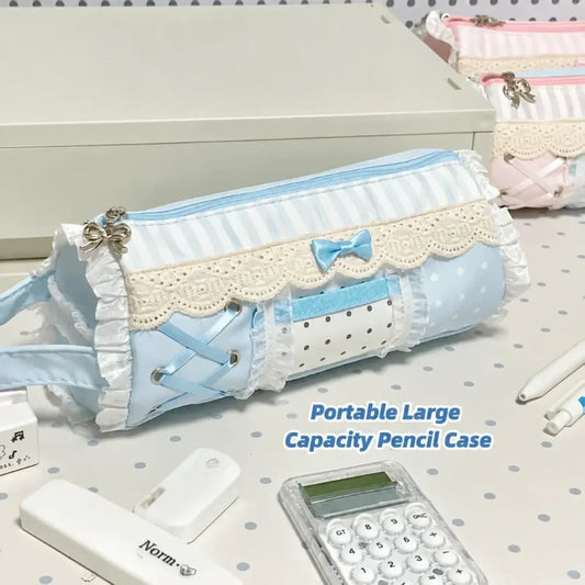 Sweet Lace Ruffle Pencil Case - Best Sellers - Pouch / Makeup Bag - 6
