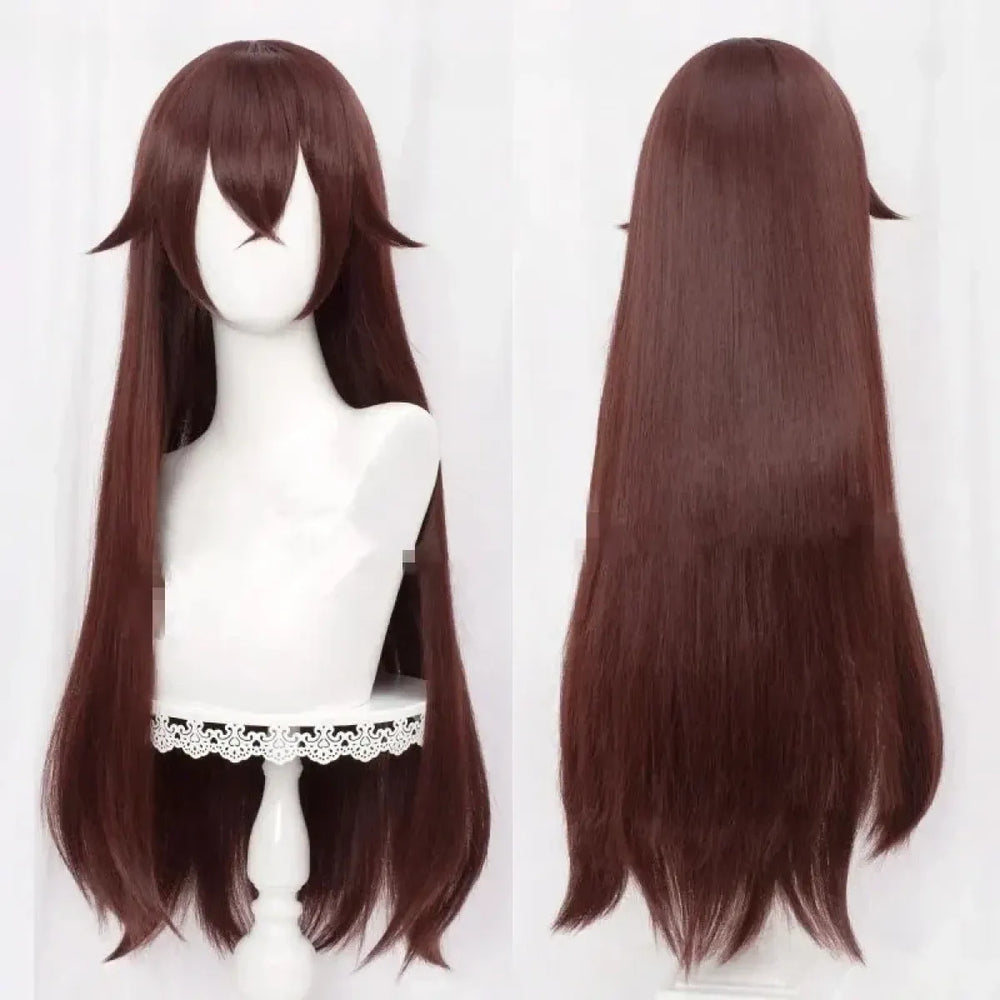 Genshin Impact Amber Long Brown Cosplay Wig - Anime - Wig - 1