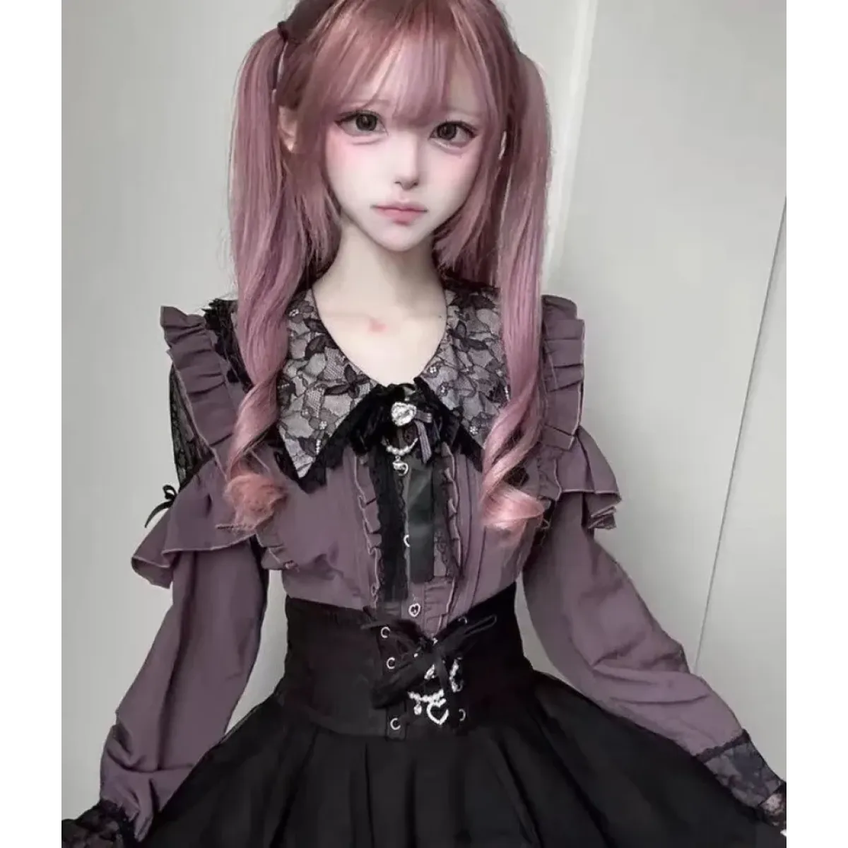 Lolita Lace Patchwork Bow Blouse - Best Sellers - Blouse - 6