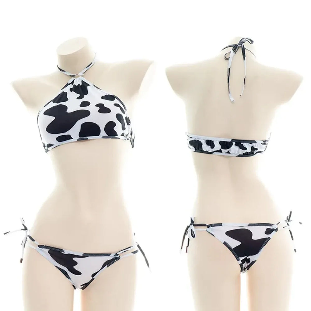 Cow Maid Bikini Cosplay Swimsuit Set - Best Sellers - Swimsuit / Bikini / One-Piece Swimwear - 1