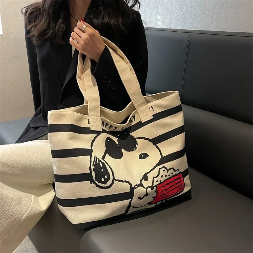 Snoopy Canvas Large Capacity Tote Bag - Best Sellers - Tote Bag - 1