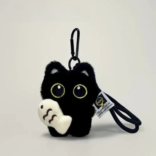 Plush Cat Keychain with Fish - Best Sellers - Plush Keychain - 1