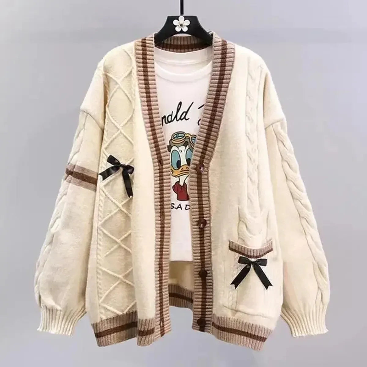 Japanese Bow Knit Cardigan - Best Sellers - Cardigan - 6