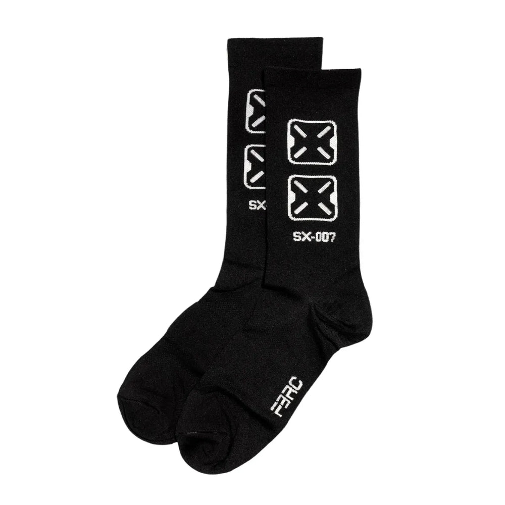 SX-007 Black Crew Socks with Signature Logo - Best Sellers - Accessory - 1
