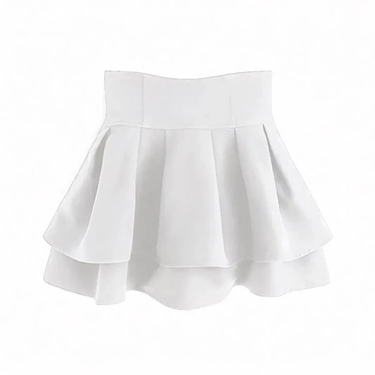 Sweet Black Tiered High Waist Mini Skirt - Best Sellers - Mini Skirt - 7