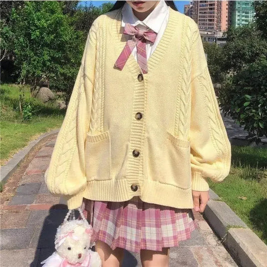 Sweet Japanese Loose Knit Cardigan - Best Sellers - Cardigan - 6