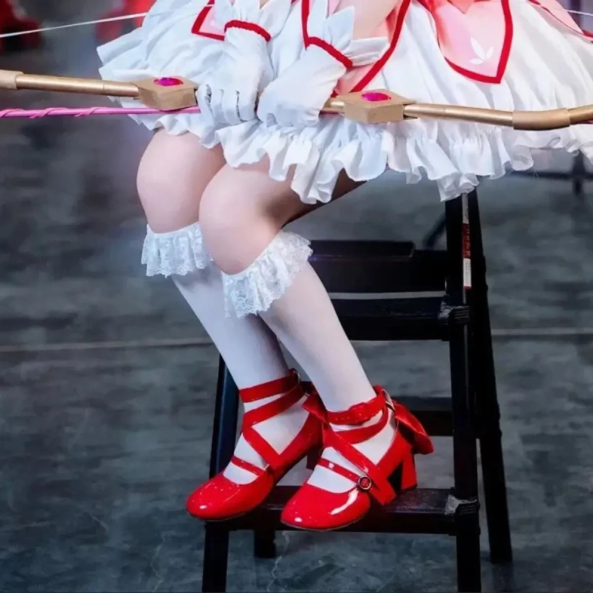 Kaname Madoka Cosplay Red Bow Heels Boots - Accessories - Heels - 1