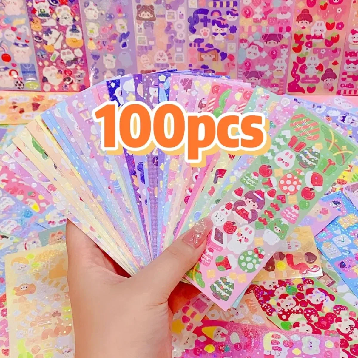 Kawaii Aesthetic Laser Cartoon Sticker Set - Best Sellers - Sticker / Decal - 1