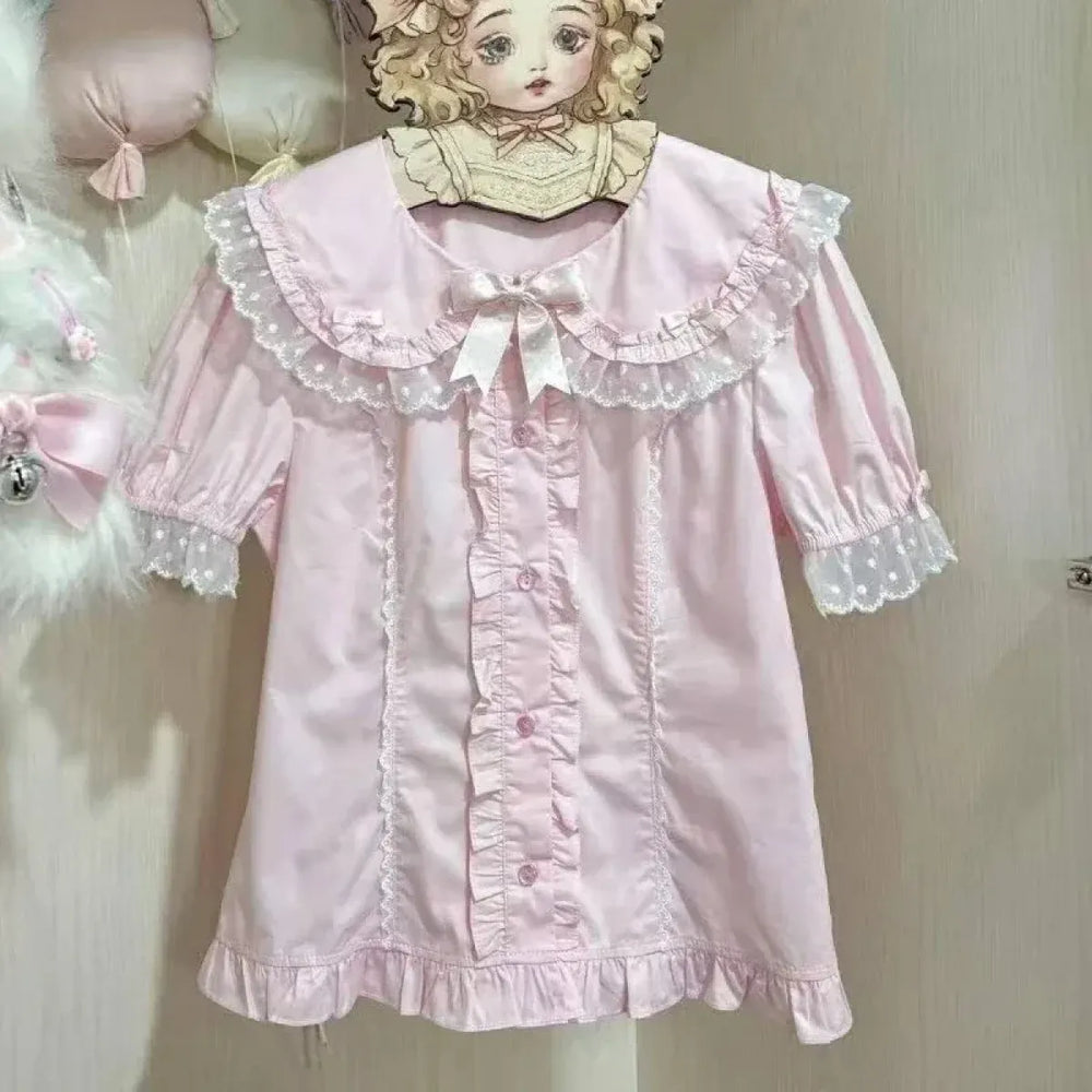 Sweet Lolita Ruffle Puff Sleeve Blouse - Best Sellers - Blouse - 1