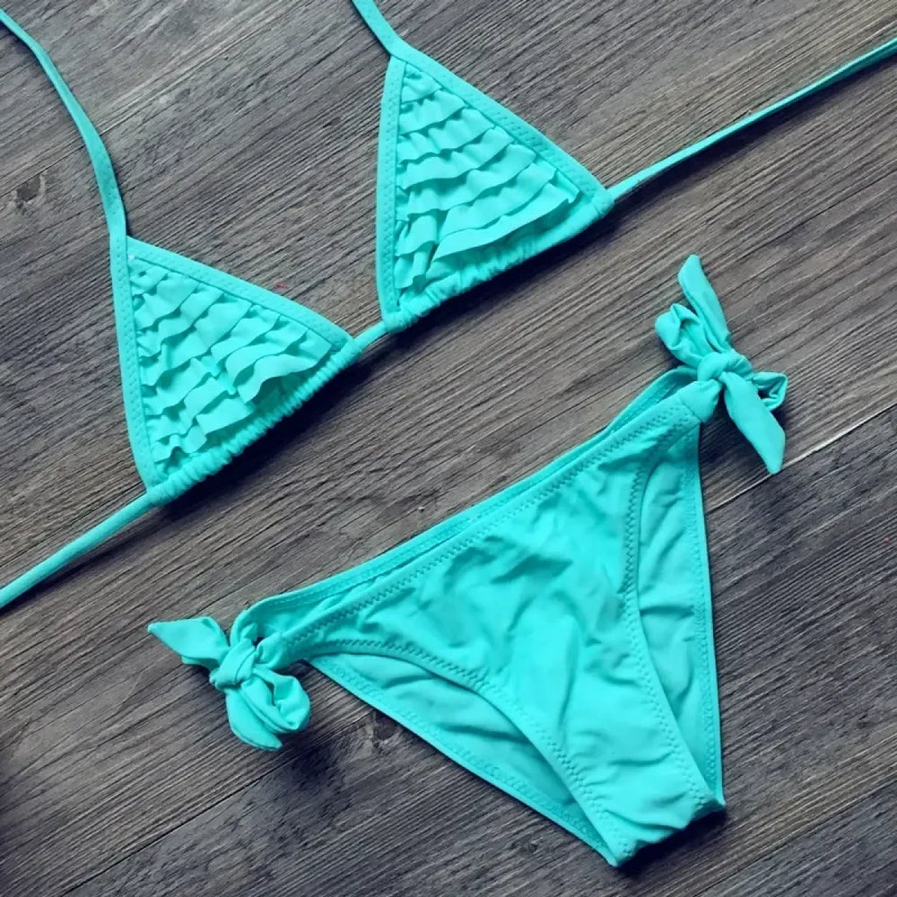 Girls Falbala Two-Piece Bikini Swimsuit Set - Best Sellers - Swimsuit / Bikini / One-Piece Swimwear - 1