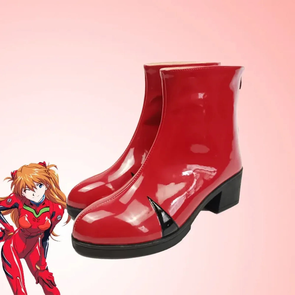 Asuka Langley Soryu Cosplay Shoes - Accessories - Boots - 1