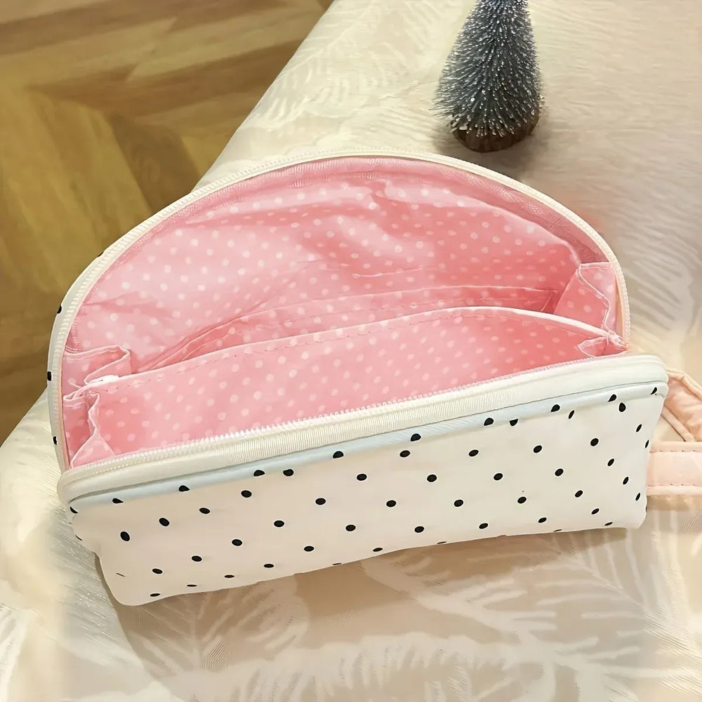 White Polka Dot Shell Pencil Case - Best Sellers - Pencil Case - 1